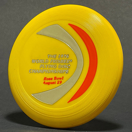 1976 World Frisbee Championships—Wham-O Mini—Yellow—Orange, Gold