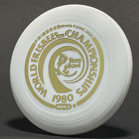 1980 World Frisbee Championships—Wham-O Mini—White—Gold