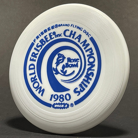 1980 World Frisbee Championships—Wham-O Mini—White—Blue
