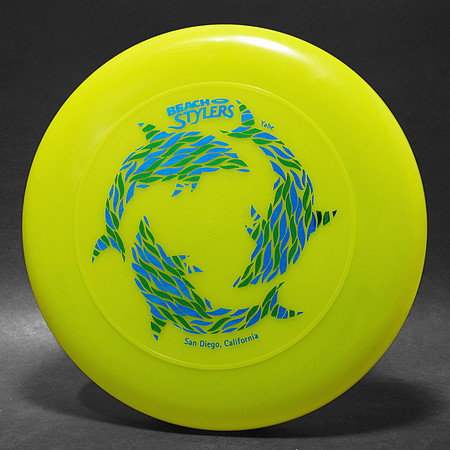 Beach Stylers, 2016—Discraft Sky-Styler—Yellow—Metallic Blue, Metallic Green