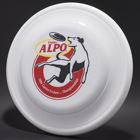 Alpo Canine Champs., 1996—Wham-O FB11 Mold—White—Black, Red, Yellow