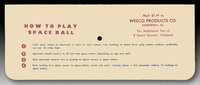 Wesco Products Co—Space Ball—Package Header Back