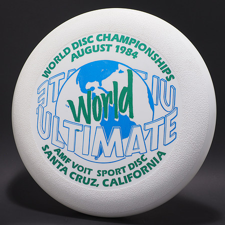 1984 Ultimate World Championships—AMF Voit  24:20 Sport Disc—White—Blue, Green
