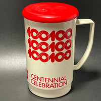 Coca-Cola Cup, Centennial—Teletype Mecca Cup—Mini Lid—Red