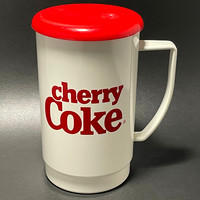 Coca-Cola Cup, Cherry Coke—Teletype Mecca Cup—Mini Lid—Red