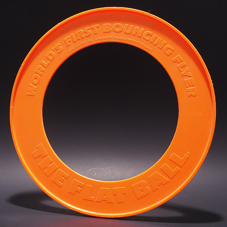 Getgey, Inc.—The Flat Ball—First Bouncing Flyer—Orange