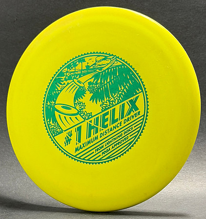 #1 Helix, Standard—Yellow—Metallic Green