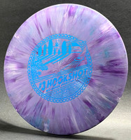#3 Hookshot, Standard—Purple-Blue-White Swirl—Metallic Blue