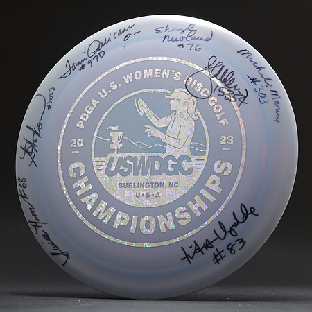 Allen, Hokom, et al.—USWDGC, 2023—Discraft Scorch—Purple—Silver Hearts