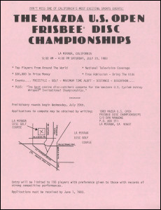 1983 Mazda US Open Flyer
