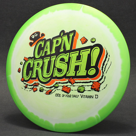 Marm O. Set—"Cap'n Crush!"—Innova Shryke—Green Swirl—Green, Orange, Black Art