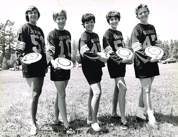 1966—IFT Women's Team—Anne Boggio (#51), Lynn Warden(#10) and three others