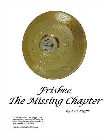 Frisbee The Missing Chapter—J.M. Boggio—2026