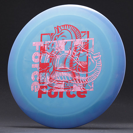 Force, ESP Swirl—Chess—Blue Swirl—Pink Hearts, Red Carbon