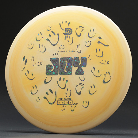 Joy, ESP Swirl—First Run—Yellow Swirl—Black Sparkle Stars
