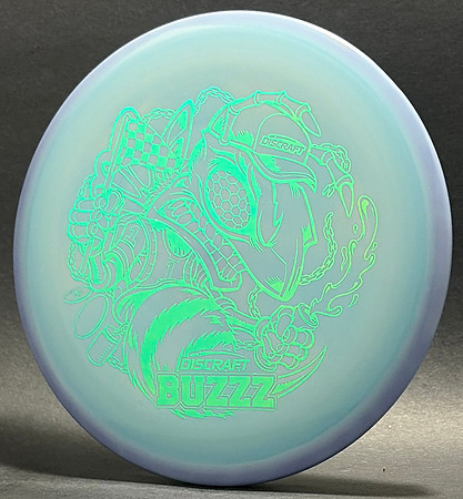 2026 PDGA Pro WC—Milford, MI—Mascot Pack—Discraft Buzzz—Purple-Blue Swirl—Metallic Green