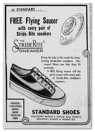 1972, 04/18—Flying Saucer—Stride Rite—The Bangor Daily News