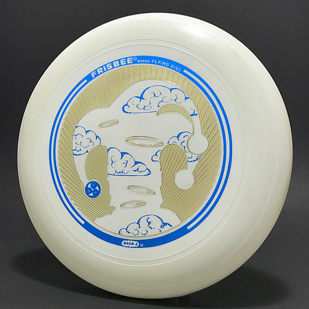 April Fools Fest, 1983 (6th)—Wham-O 80E Mold—White—Metallic Blue, Gold
