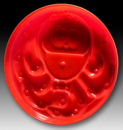 Amloid—Animal Pals Junior Flying Disc—Octopus—Red—Bottom