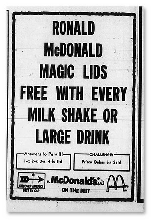 1970, 09/07—Magic Lid—McDonald’s—St. Joseph Gazette