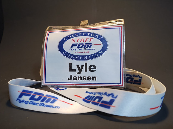 Badge—Flying Disc Museum Convention, 2024—Lyle Jensen—Staff