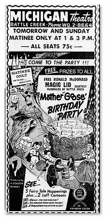 1970, 11/13—Ronald McDonald Magic Lid—Michigan Theater—Battle Creek Enquirer