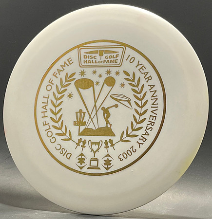 Disc Golf HoF, 2003—10Year Anniversary—White—Gold