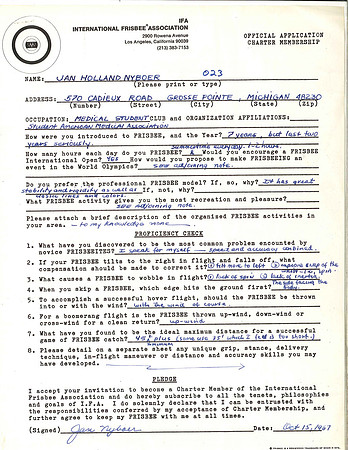 #023—Jan Nyboer—IFA Charter Member Application (10-15-67)