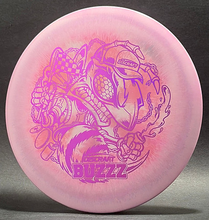2026 PDGA Pro WC—Milford, MI—Mascot Pack—Discraft Buzzz—Pink-White Swirl—Metallic Pink