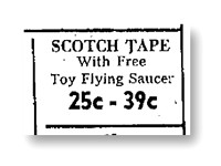 1957, 08/22—Flying Saucer—Scotch Tape—The Daily Messenger