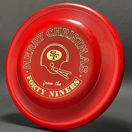 Christmas—SF 49ers—Wham-O Fastback—Red—Gold