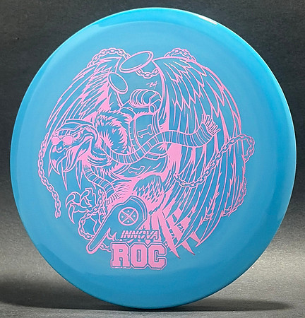 2026 PDGA Pro WC—Milford, MI—Mascot Pack—Innova Roc—Blue-Blue Swirl—Metallic Pink