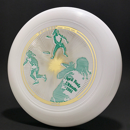 April Fools Fest, 1981 (4th)—Wham-O 82E Mold—White—Gold, Green