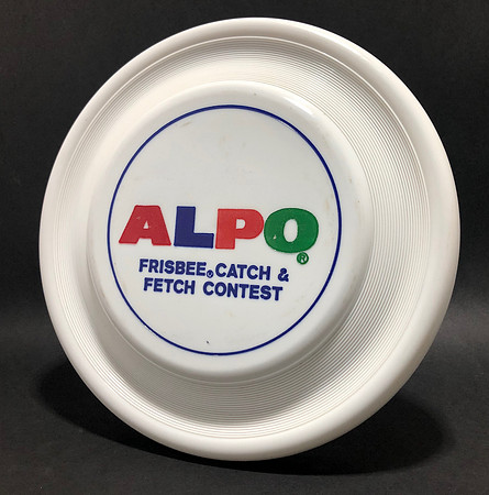 Alpo Catch & Fetch—Wham-O FB2 Mold—White—Blue, Red, Orange, Green