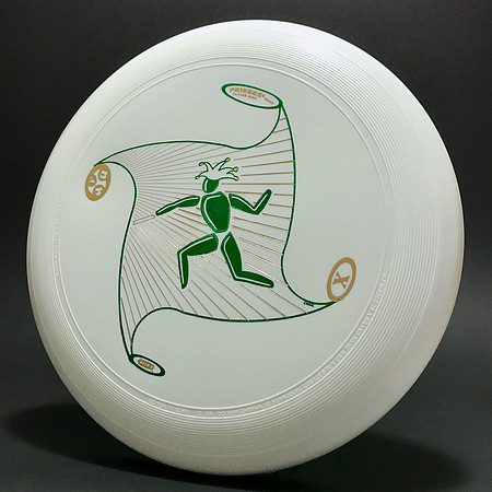 April Fools Fest, 1987 (10th)—Wham-O 80E Mold—White—Metallic Green, Gold