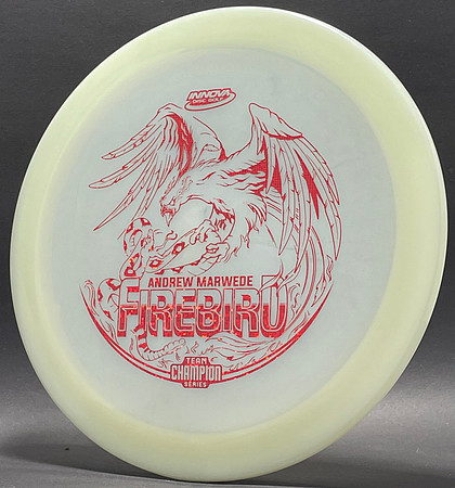 Andrew Marweade—2021 Team Champion Series—Innova FireBird—Glow—Metallic Red