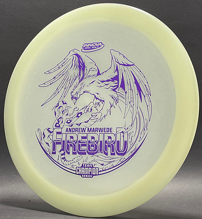 Andrew Marweade—2021 Team Champion Series—Innova FireBird—Glow—Metallic Purple