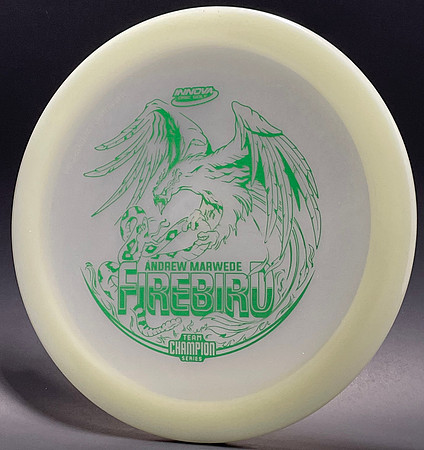 Andrew Marweade—2021 Team Champion Series—Innova FireBird—Glow—Metallic Green