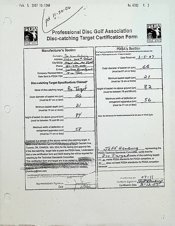 2007-2-12—Pro Manufacturing Pro Target DCT—Approval Form