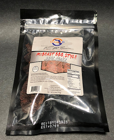 Beef Jerky—Double G Craft Jerky, McBeast BBQ Style