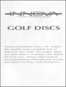 Innova Disc Selection Brochure—1996