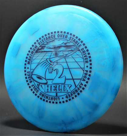 #2 Helix—Blue-Blue Swirl—Metallic Blue