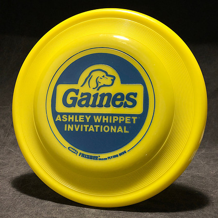 Ashley Whippet Invitational—Wham-O FB18 Mold—Yellow—Blue