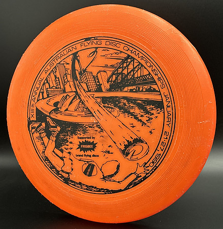 Australian Championships, 1990 (13th)—Wham-O 80E-like Mold—Orange—Black