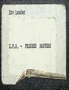 IFA Masters List with IFA number_Irv Lander