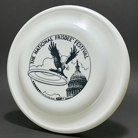 National Frisbee Festival—Wham-O 90 Mold—White—Black