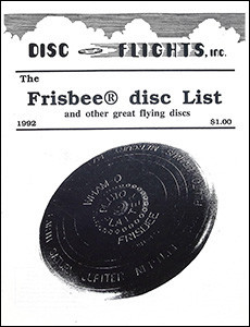 Disc Flights—1992 Frisbee Disc List