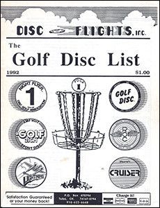 Disc Flights—1992 Golf Disc List