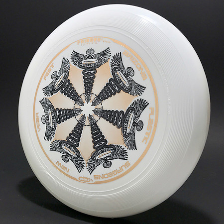 New Year Fest, AZ, 1983 (1st)—Wham-O 80E Mold—White—Gold, Black