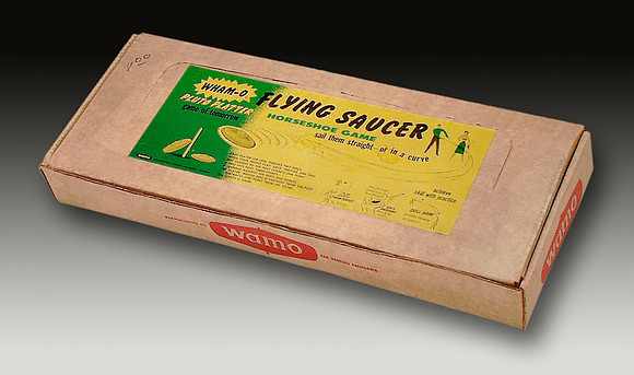 Wham-O—Pluto Platter Flying Saucer Horseshoe Game—2nd Style—Package